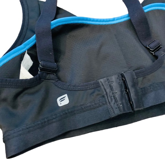 Fabletics Black Mesh Sports Bra SMALL - Picture 3 of 7